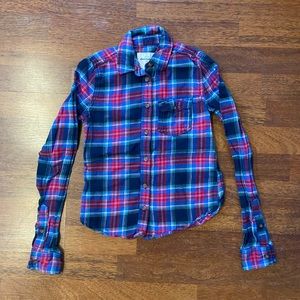💕 Abercrombie vintage plaid flannel